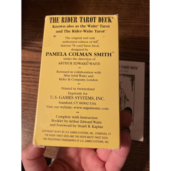 Vintage Rider Waite Tarot Card Deck US Games Italy Smith 1971 Complete 78 VGC - Picture 3 of 8